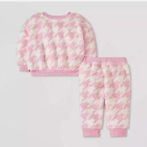 Baby Shearling Top & Bottom Set - Cat & Jack™ Pink